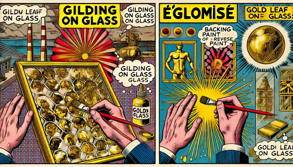 Gilding on Glass versus Eglomise