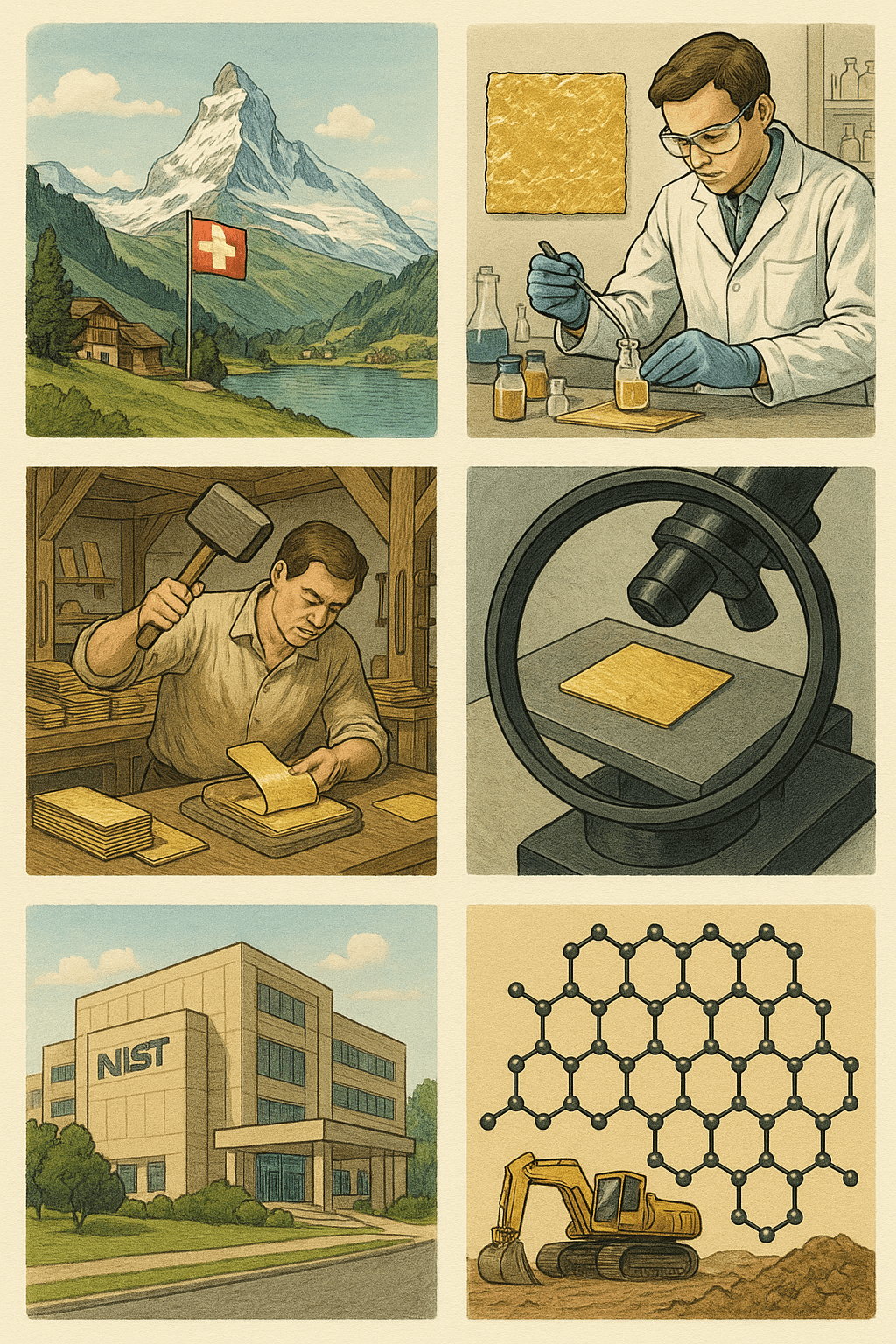 Goldene nano-thin Gold