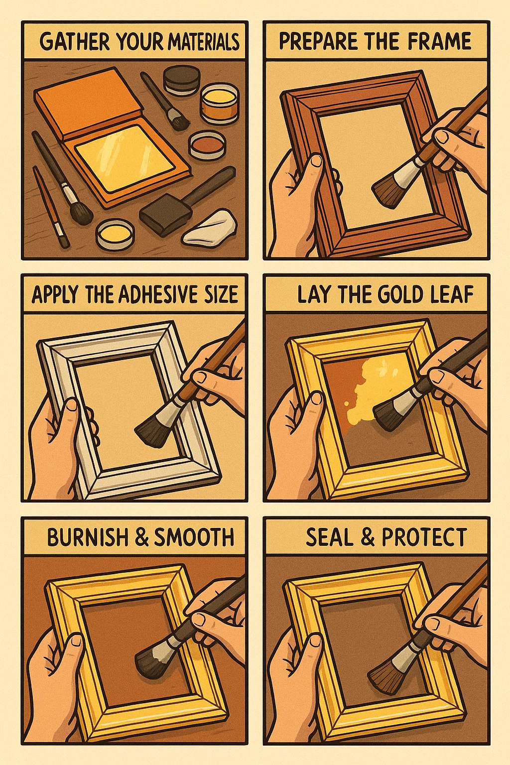 How to leaf frame